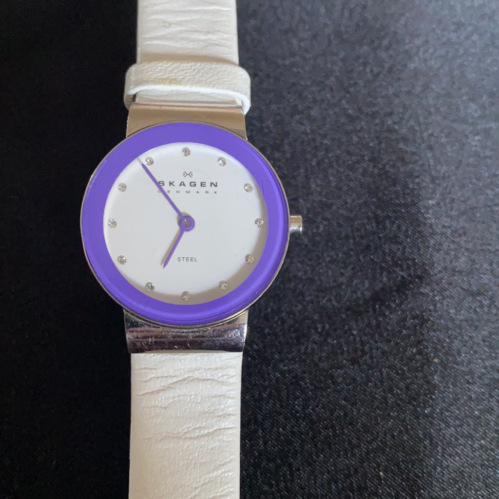 Skagen Watch With Leather Straps